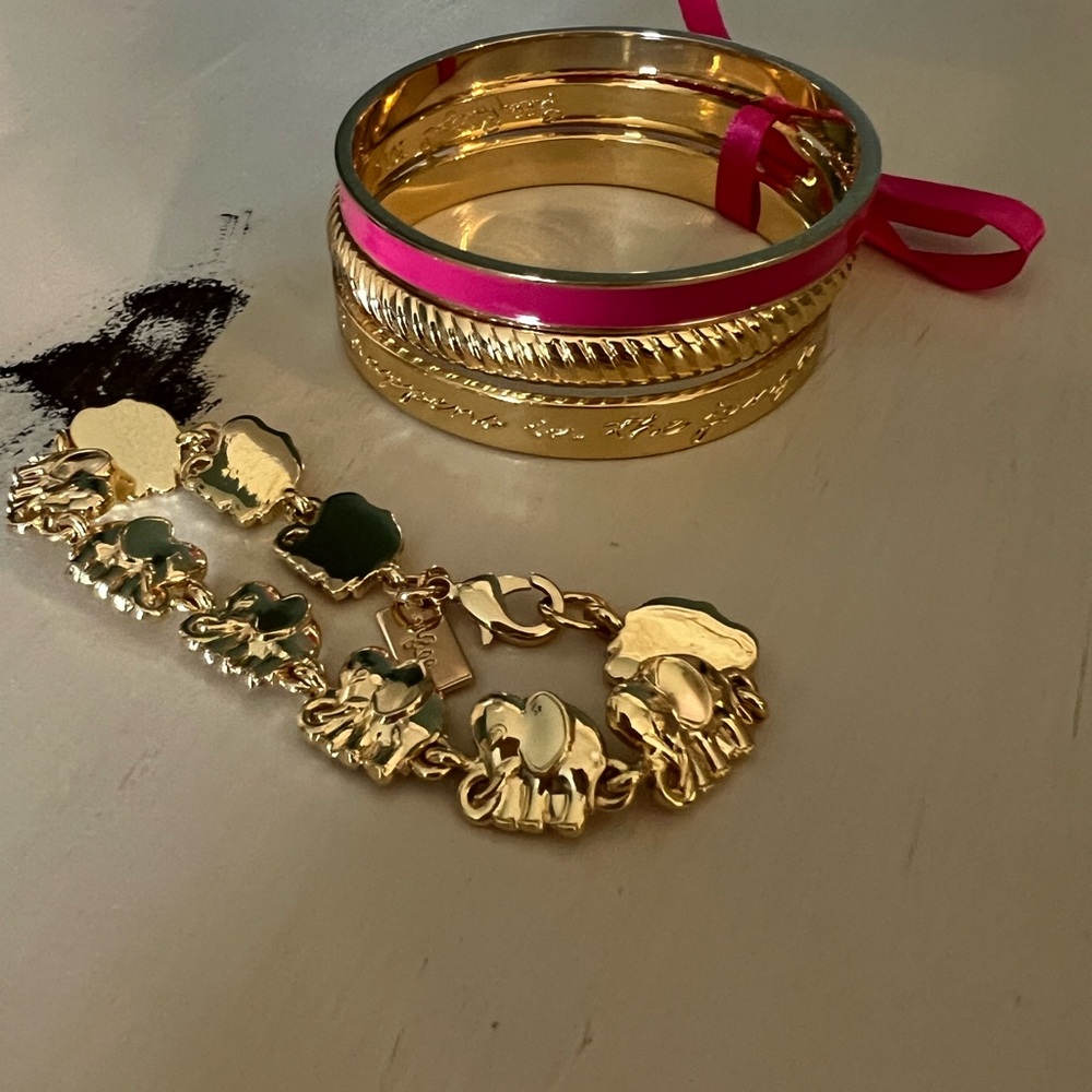 4 Gold Lilly Pulitzer Bracelets